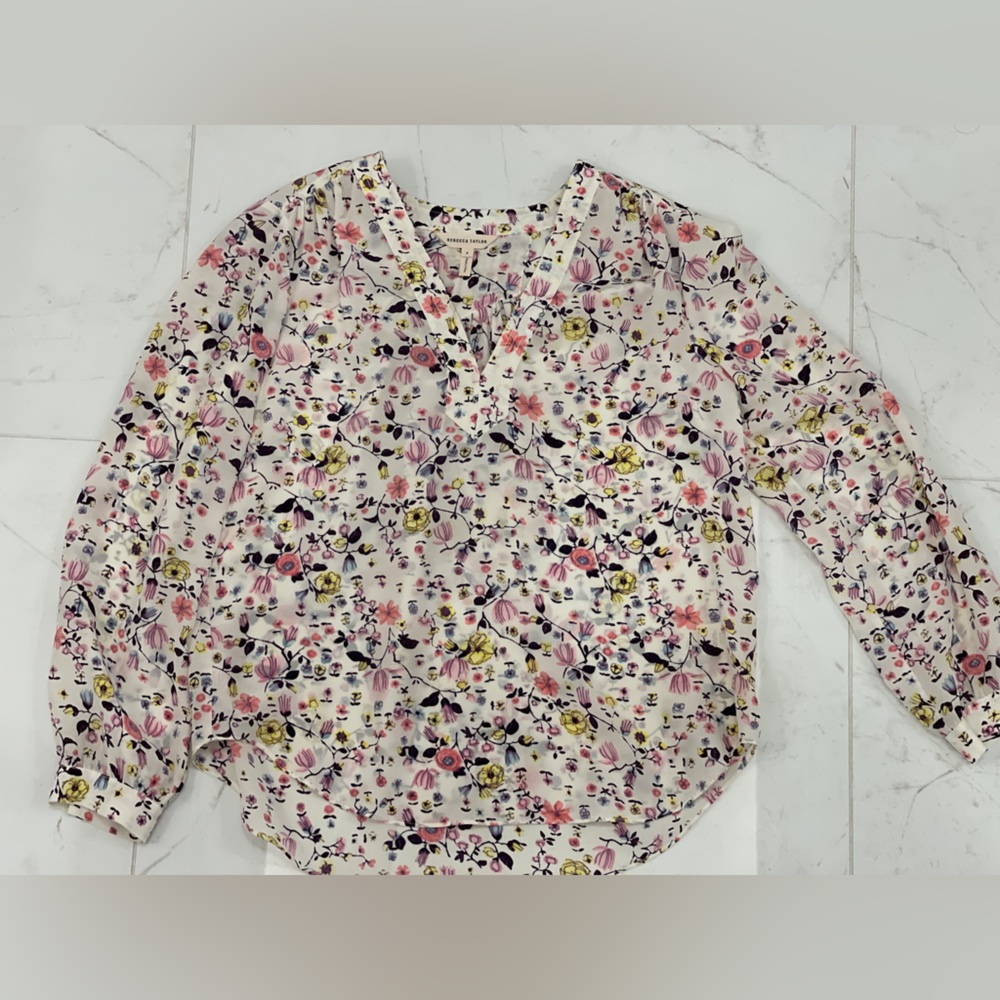 Rebecca Taylor Silk Blouse Size 4